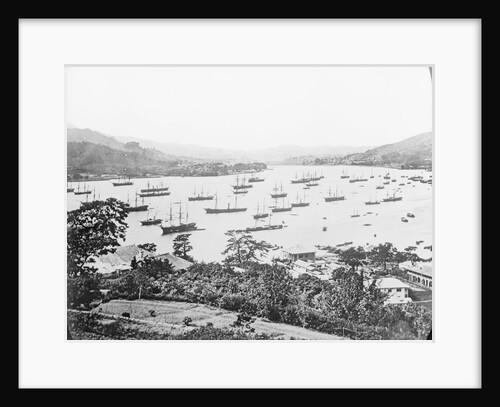 Boats in Nagasaki Harbor by Anonymous