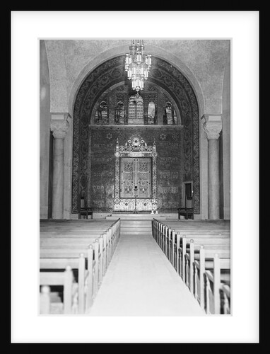 Interior View of the Temple Emanuel by Anonymous
