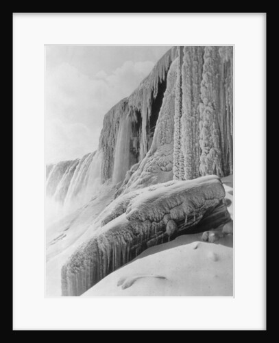 Horseshoe Falls Covered in Ice by Anonymous