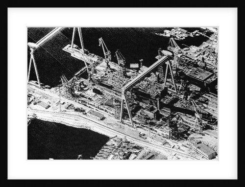 Aerial View of Soviet Aircraft Carrier by Anonymous