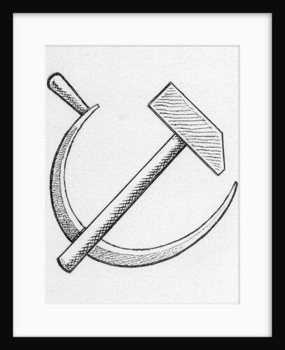 Communist Emblem of the Hammer and Sickle by Anonymous