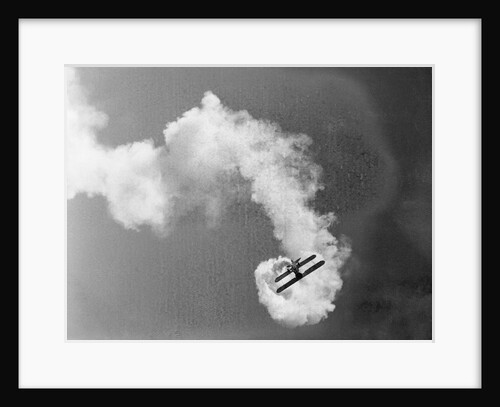 Plane Producing Dense Smoke by Anonymous
