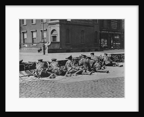 British Troops Seal-Off Dublin Streets during"Troubles" by Anonymous