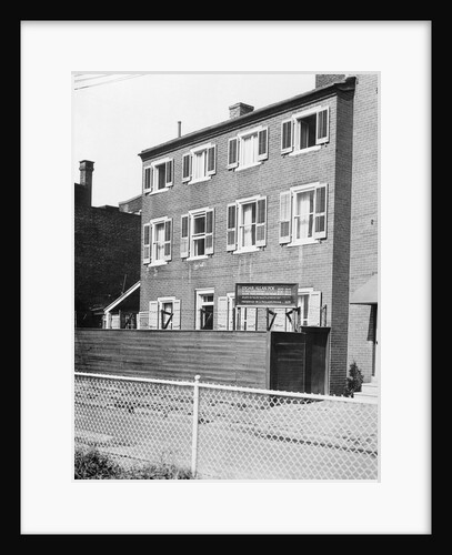 Exterior View of Edgar Allan Poe Home Made Into Shrine by Anonymous