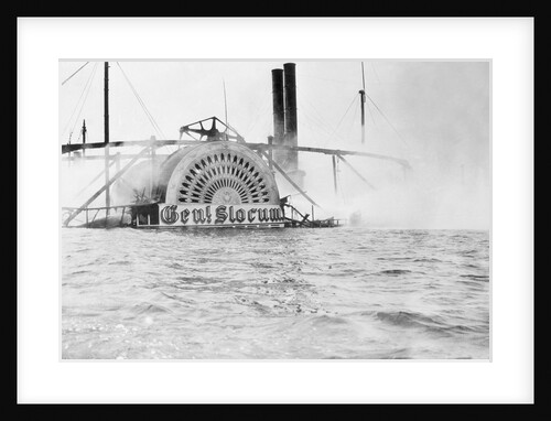 The General Slocum Sinking Into the Water by Anonymous