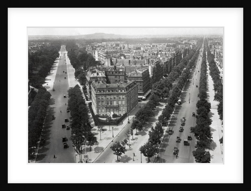 Aerial View of Two Avenues in France by Anonymous