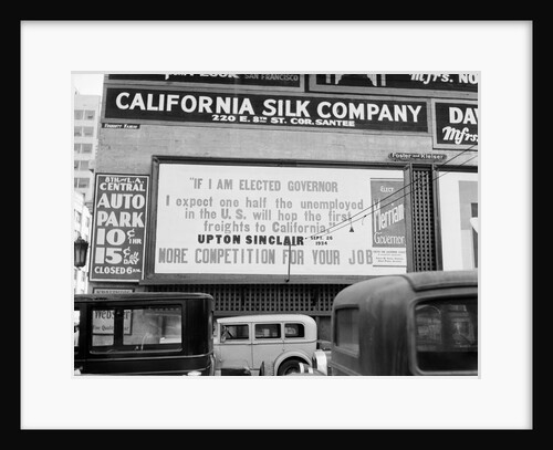California Gubernatorial Campaign Billboard by Anonymous