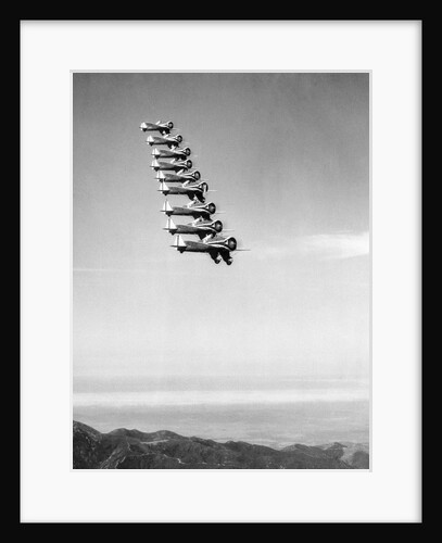 Airplanes Flying in Order by Anonymous