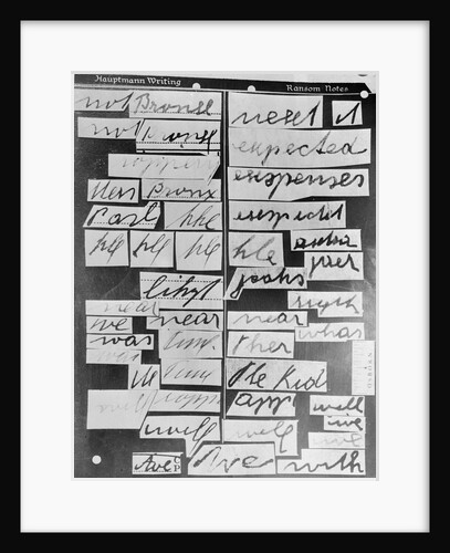 Samples of Hauptmann Writing by Anonymous
