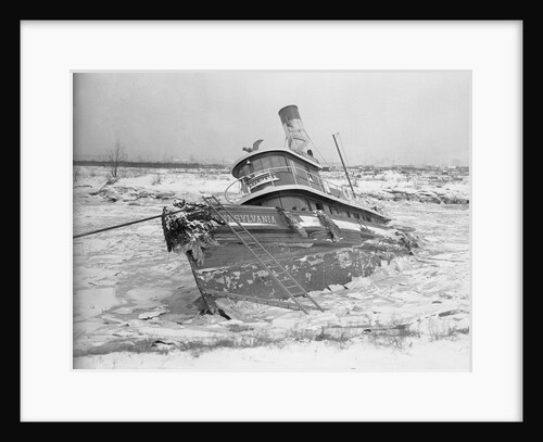 Large Ship Tilted Underwater by Anonymous