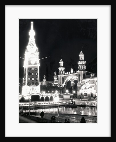 View of Luna Park at Night by Anonymous