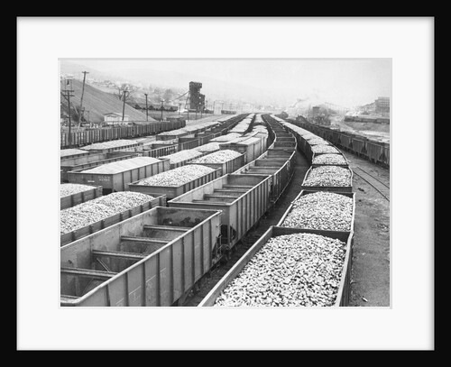 Train Cars Holding Coal Supplies by Anonymous