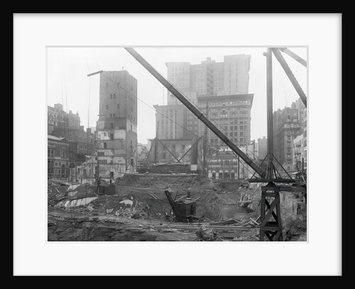 Tearing Down Old Madison Square Garden by Anonymous
