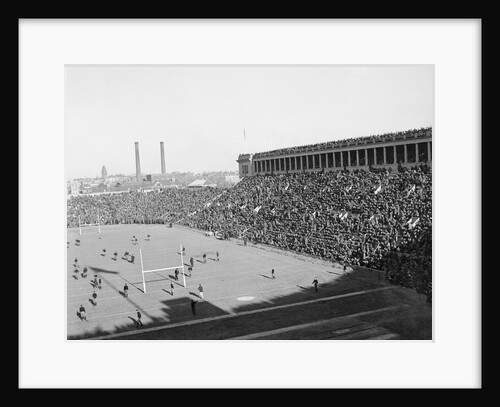 Aerial View of Harvard Yale Football Game by Anonymous