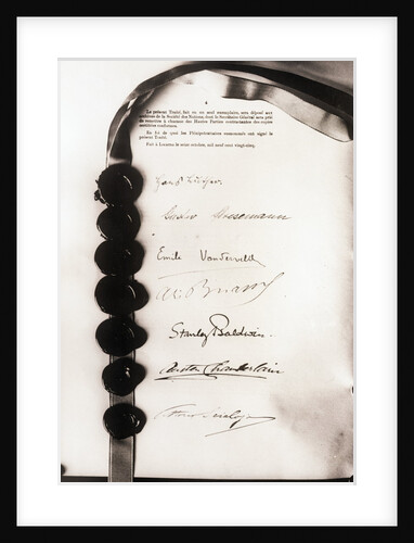 Signatures on Locarno Pact by Anonymous