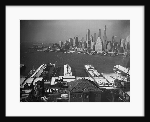 Aerial View from Brooklyn to Manhattan by Anonymous