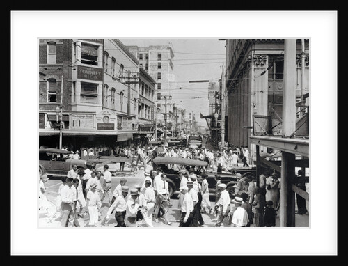 Pedestrians and Motorists on Miami Street by Anonymous