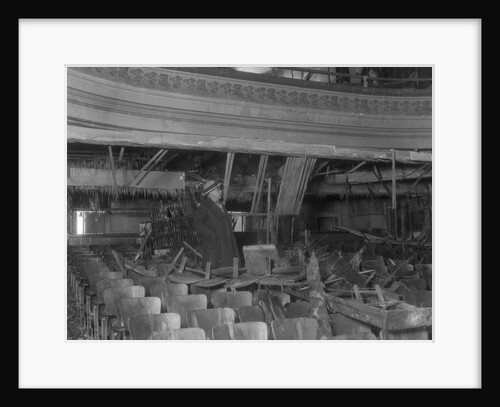 Inspector Viewing Ruins of Theater by Anonymous