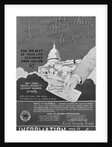 Display of Early Social Security Information Poster by Anonymous