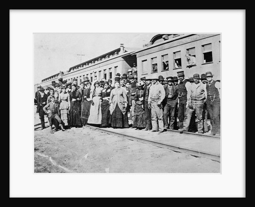 Large Crowd Posing in Different Costumes by Anonymous