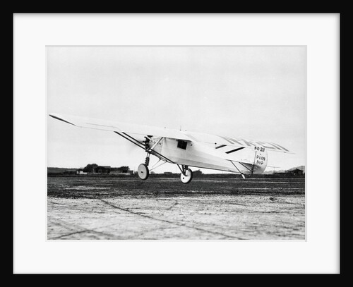View of Charles Lindberg's Airplane Taking Off by Anonymous