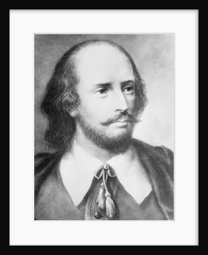 Illustrated Portrait of William Shakespeare by Anonymous