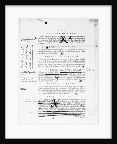 Page Two of Bill of Rights by Anonymous