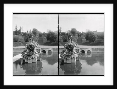 View of Fountain of Neptune at Boboli Garden by Anonymous