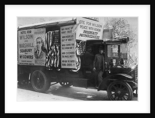 Woodrow Wilson Campaign Van by Anonymous