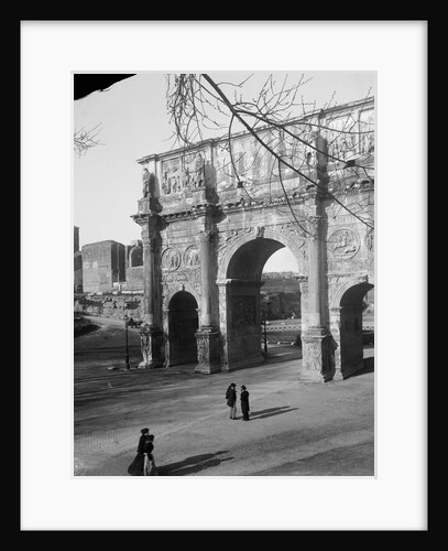 Road to Forum Passing Arch of Constantine by Anonymous
