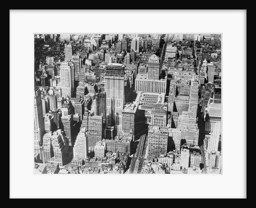 Aerial View of Manhattan by Anonymous