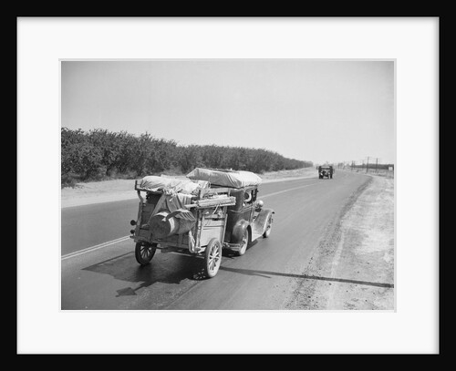 Truck Going down Highway by Anonymous