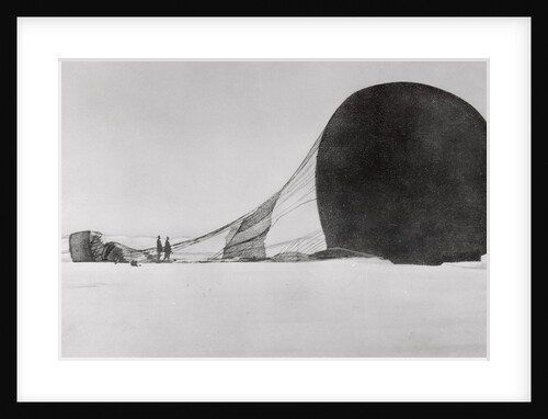 Members of Salomon Andree Expedition with Balloon Remains by Anonymous