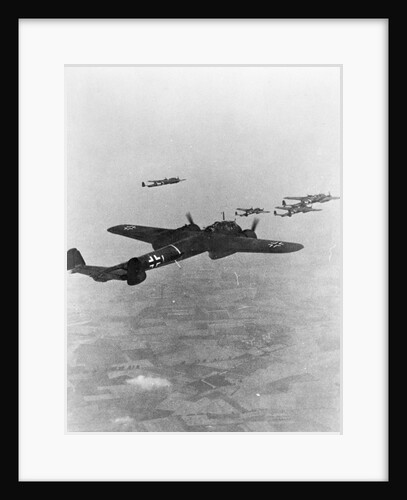 German War Planes Flying Together by Anonymous