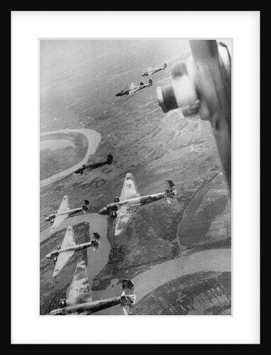Japanese Warplanes Flying by Anonymous