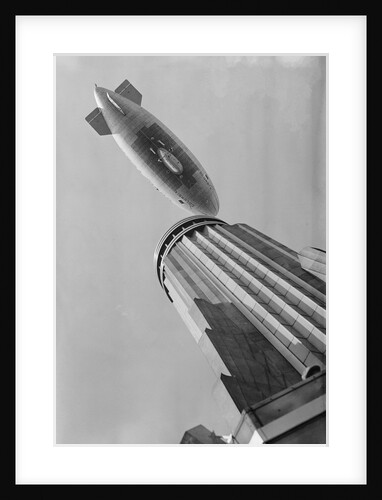 View of Blimp in Sky by Anonymous