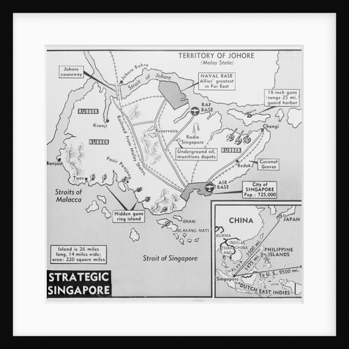Map of Singapore by Anonymous
