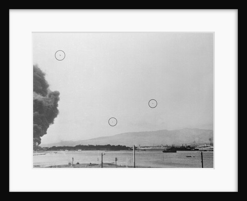 Japanese Planes Attacking Pearl Harbor by Anonymous