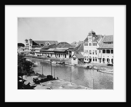 Distant View of Port in Batavia by Anonymous