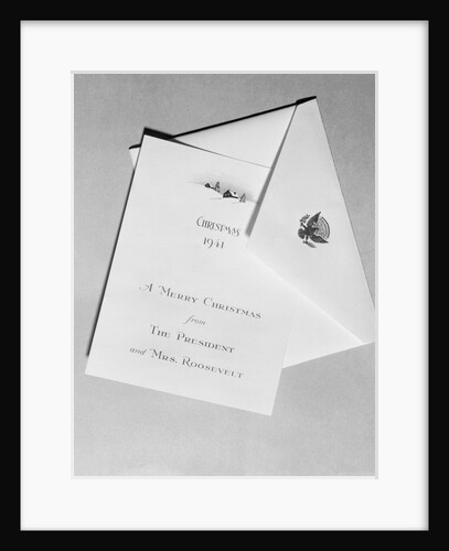 View of a Christmas Card by Anonymous