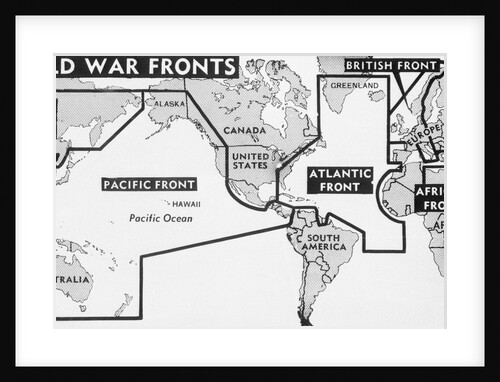 Map of British-U.S. Fronts by Anonymous