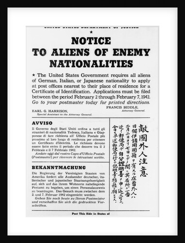 Poster for Non-Citizen Registration by Anonymous