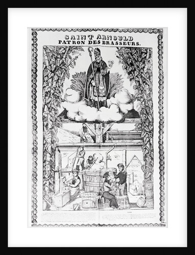 Religious Print Celebrating Beer by Anonymous