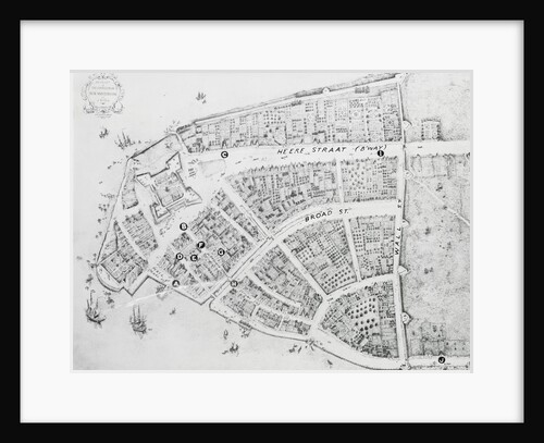 Map of New York in 1660 by Anonymous