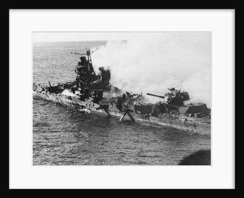 Japanese Ship Destroyed by US Navy by Anonymous