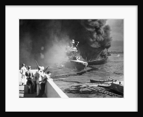 Men Escaping from Sinking U.S.S. California by Anonymous