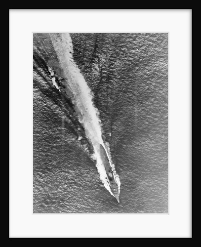 Japanese Vessel Fleeing American Military Airplanes by Anonymous