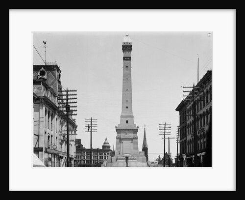 Soldiers and Sailors Monument During Construction in Indianapolis by Anonymous