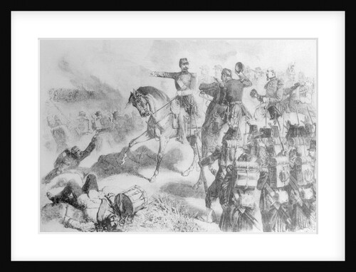 Illustration of Napoleon at the Battle of Solferino by Anonymous