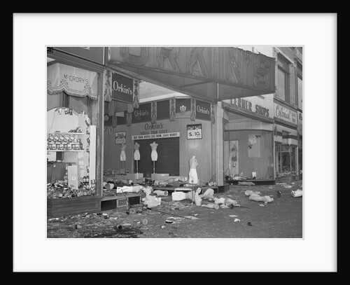 View of Looted Street by Anonymous